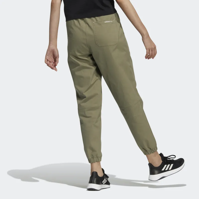 Adidas Neo Knitted Sweatpants Women's Olive-2