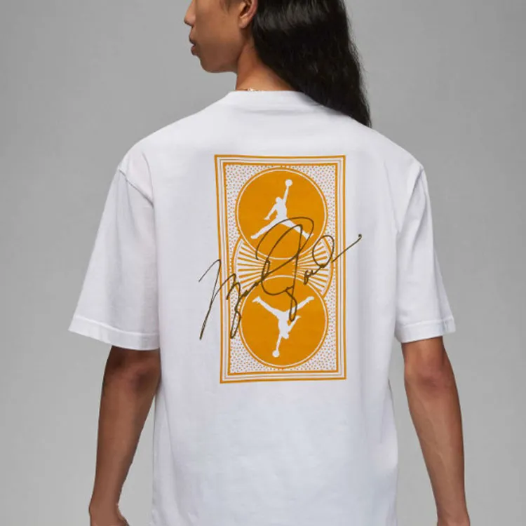 Jordan Jumpman Air T Shirt Men's White Yellow-4