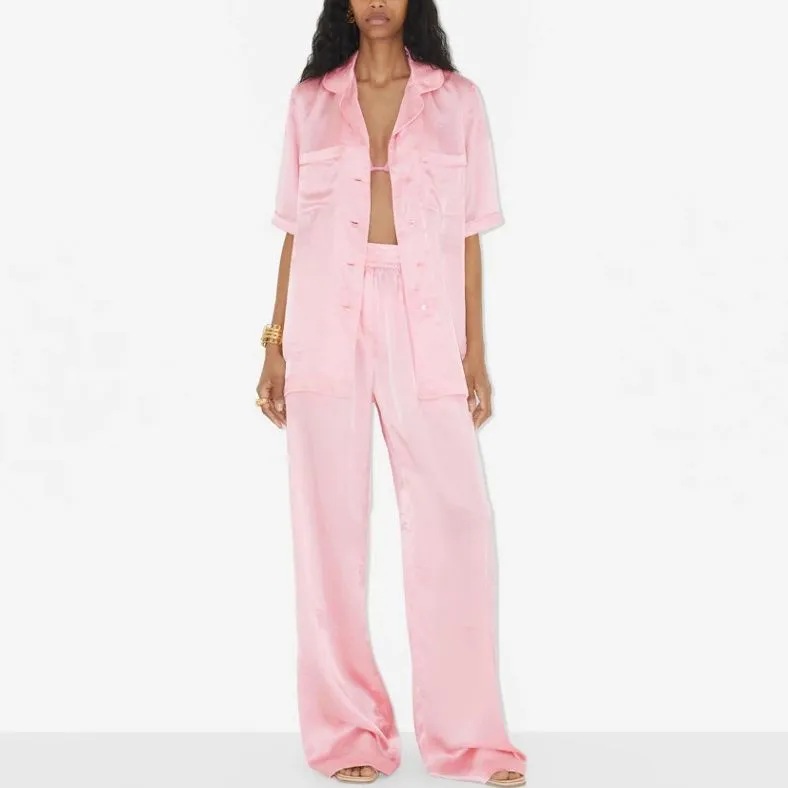Burberry Ekd Jacquard Wide leg Trousers-1