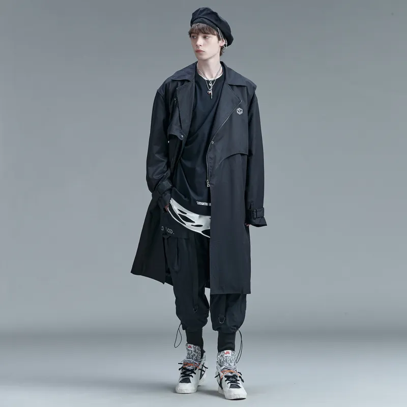 Guuka Trench Coats Men Black-2