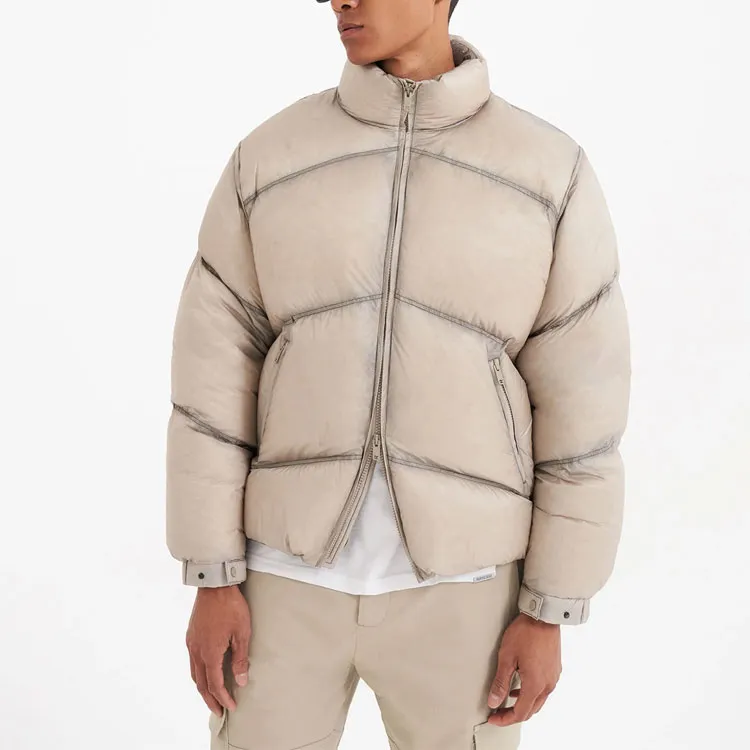 REPRESENT Washed Puffer Jacket-3