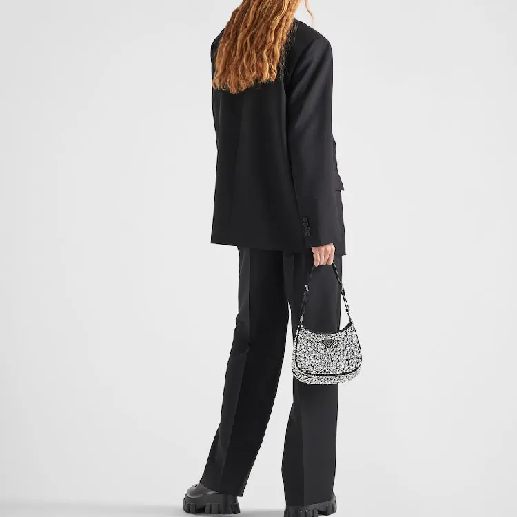 PRADA Knitted Sweatpants Women's Black-2