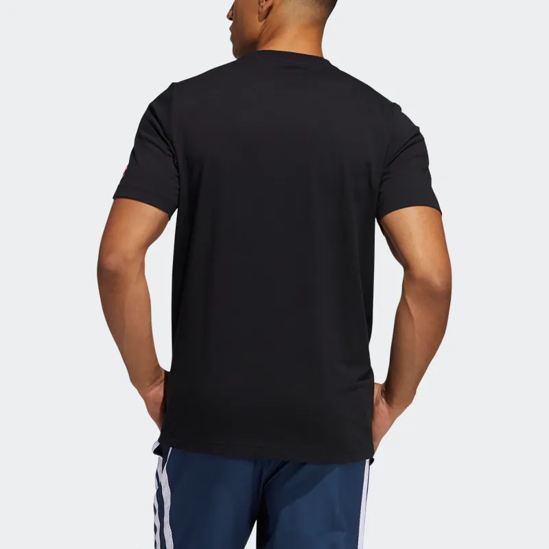Adidas T Shirts Men Black-2