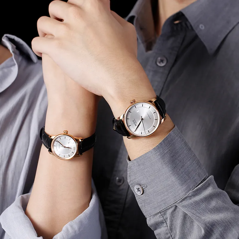 MIDO Baroncelli Collection Automatic Mechanical Movement Unisex Watch 38mm Silver Dial M7600.3.10.4 Twin Watch-3