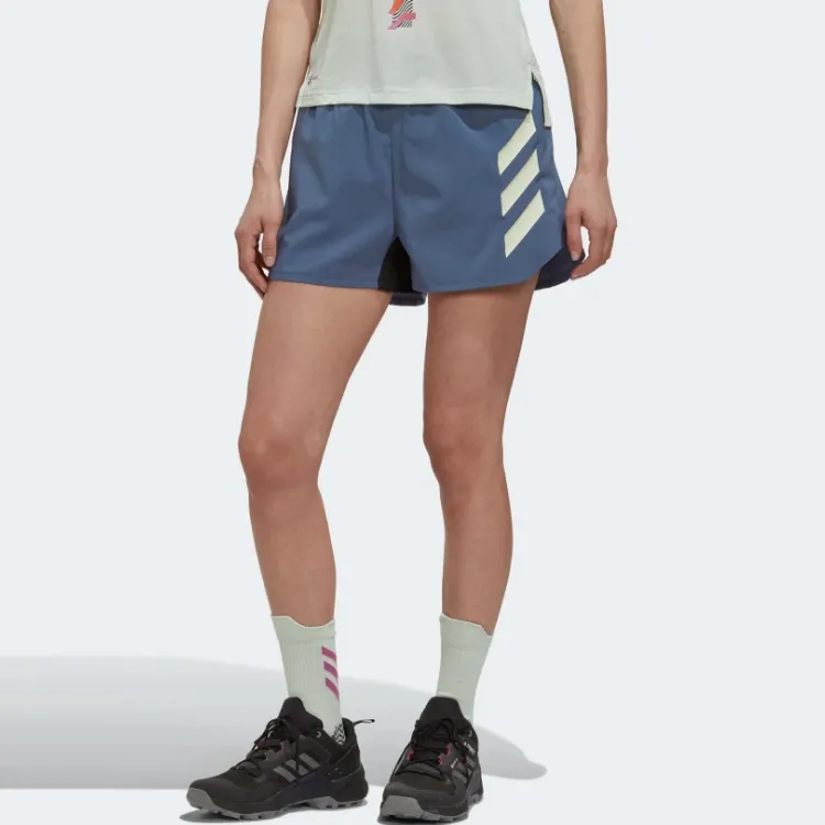 Adidas D4T Sports Shorts Women's Blue Gray-5