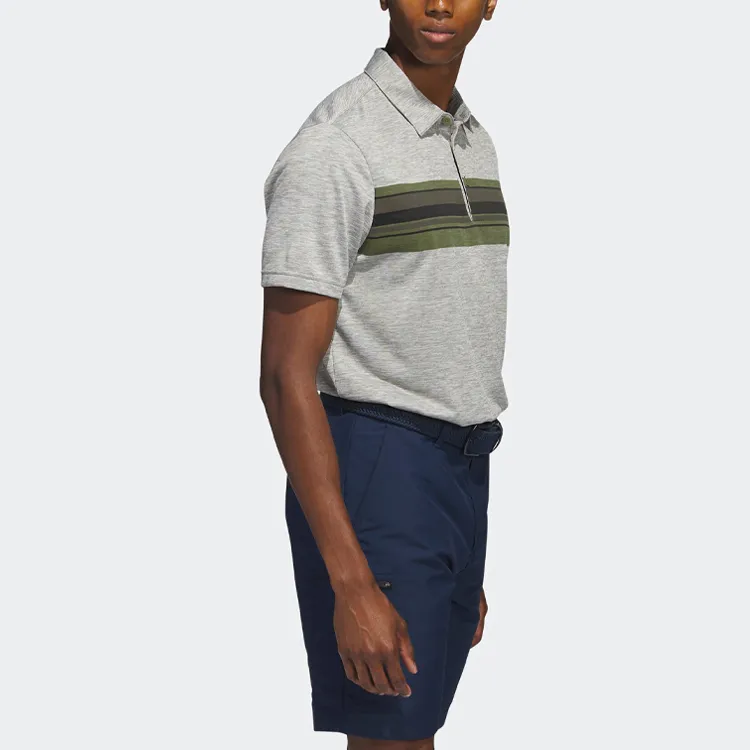 Adidas Polo Shirts Men Strata Olive Green-3