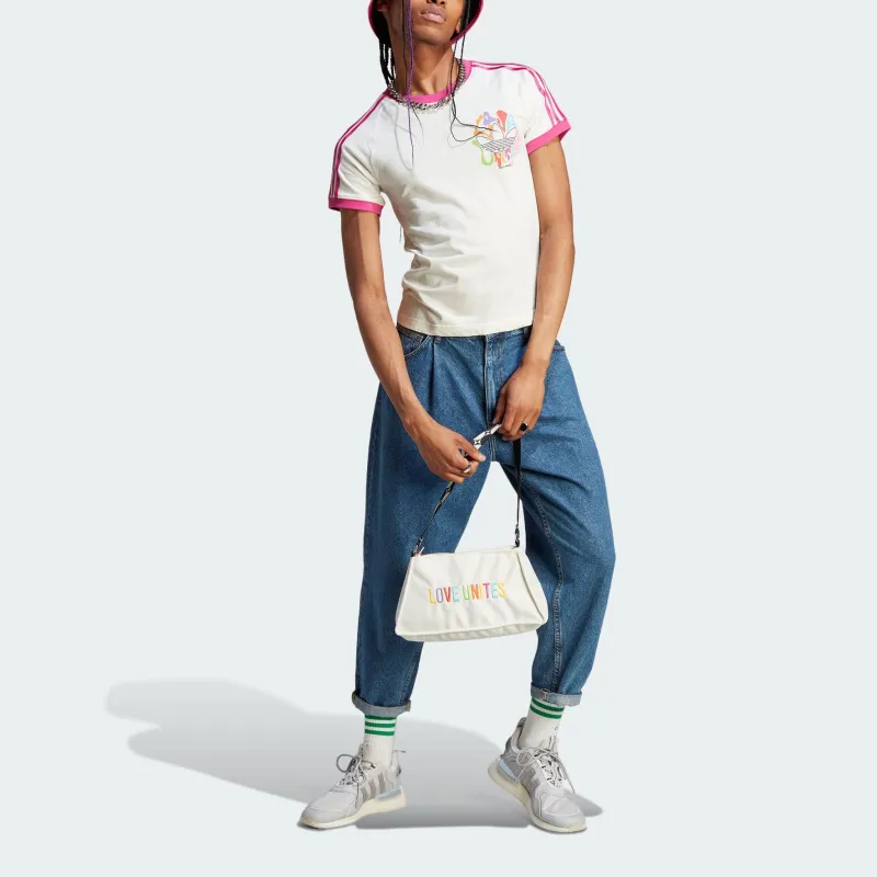 Adidas Originals Raglan Sleeve T Shirt Women's Jade White-4