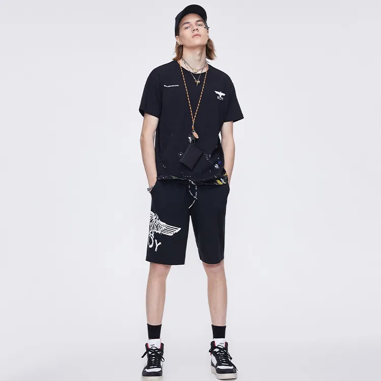 Boy London SS21 Loose Fit Shorts Unisex Black-3