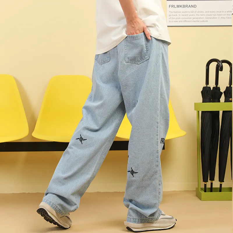 FRLMK Straight Jeans Unisex Blue-5