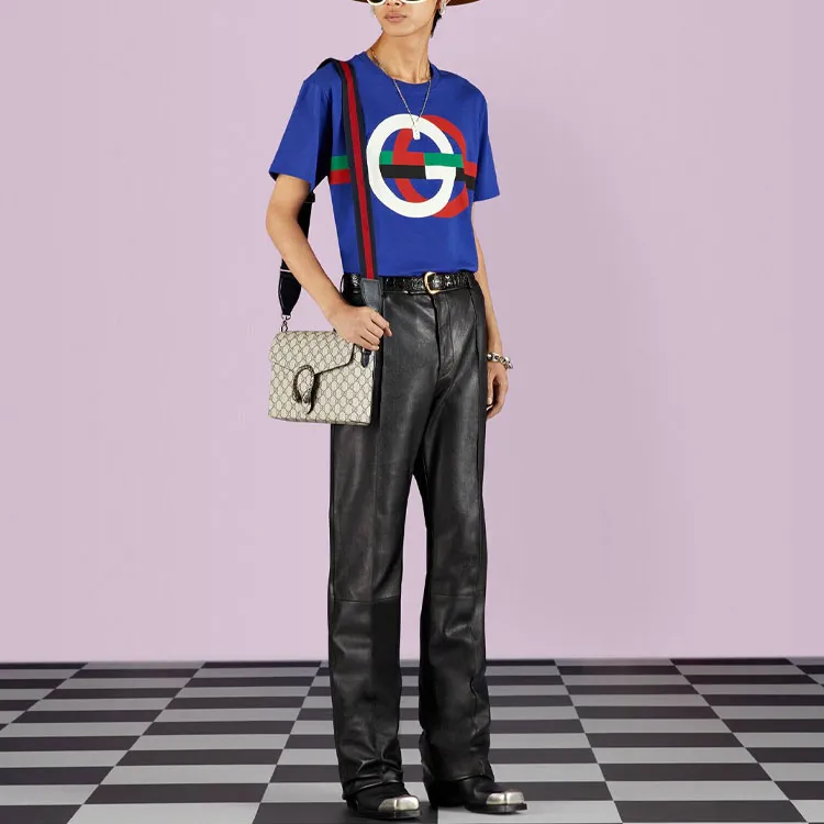 GUCCI T Shirts Men Blue-1