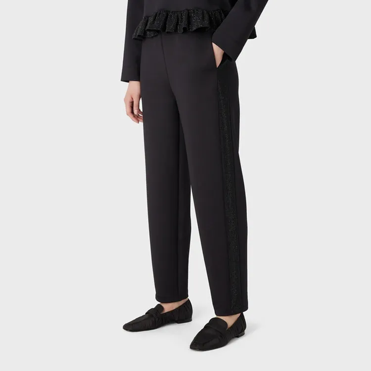 EMPORIO ARMANI SS23 Casual Pants Women's Black-3