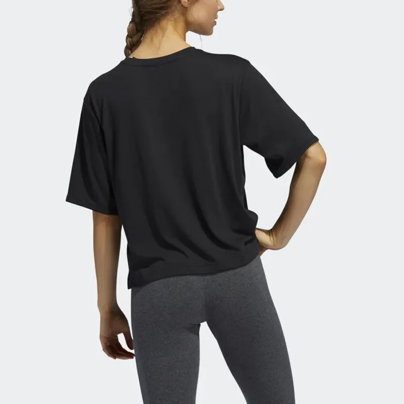 Adidas Crop Tops Women's Black-3