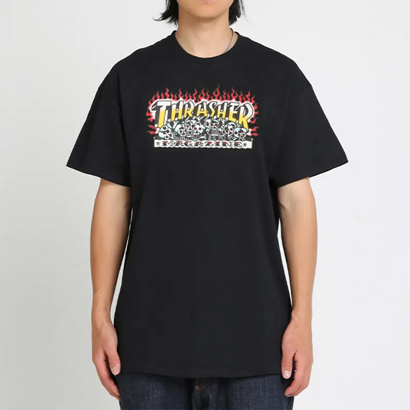 Thrasher T Shirt US Version Unisex Black-3