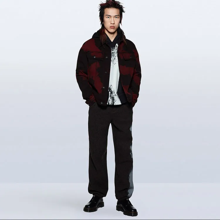 A COLD WALL* Denim Jackets Unisex Burnt Red-2