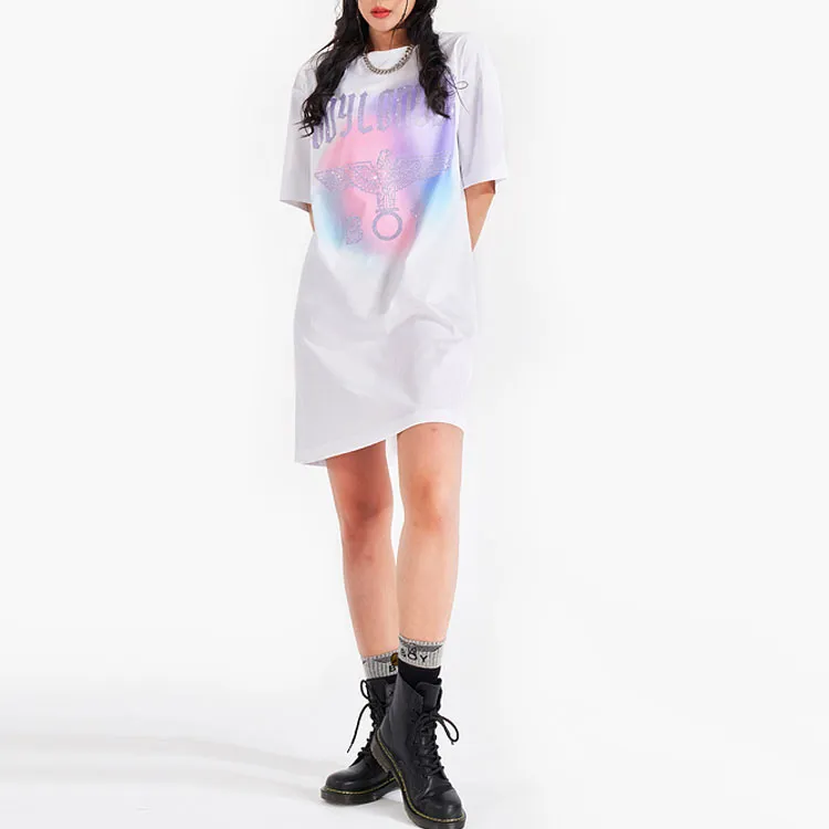 Boy London Short Sleeved Dress Women's White-2