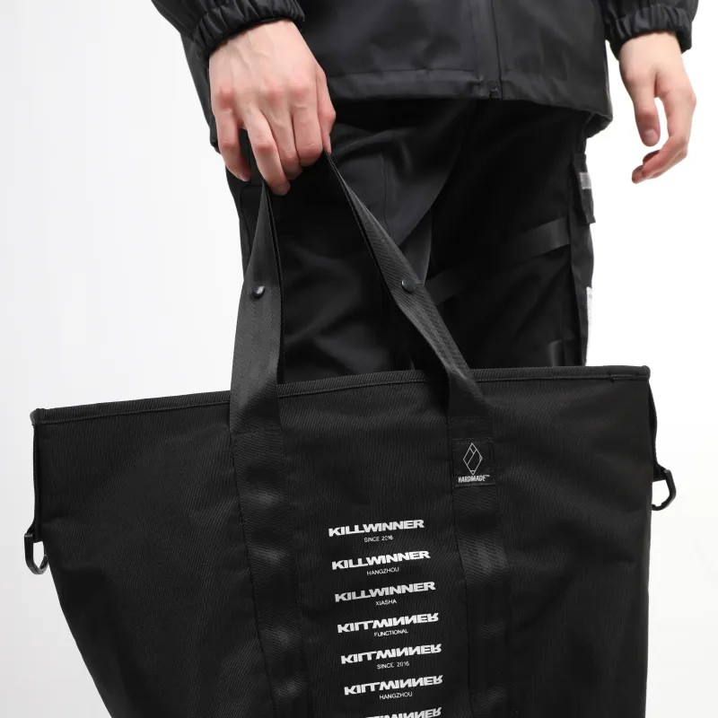 KILLWINNER Nylon Fabric Shoulder Bag, Crossbody Bag, Handbag Regular Unisex Black-3