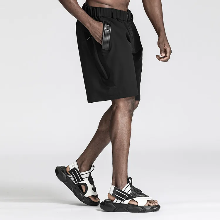 NORVINCY Urban Techwear Badge Cargo Shorts Unisex-3