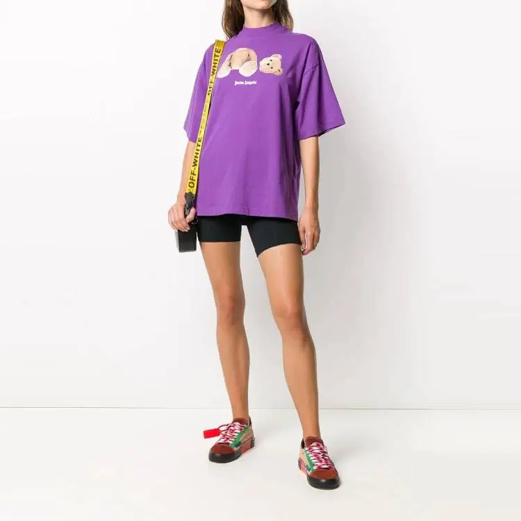 PALM ANGELS Women'ss Bear T shirt Purple-3