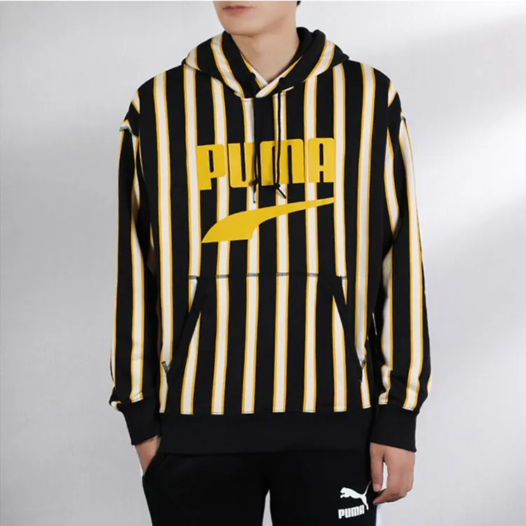 PUMA Sweatshirts Men Black Yellow Multicolor-2