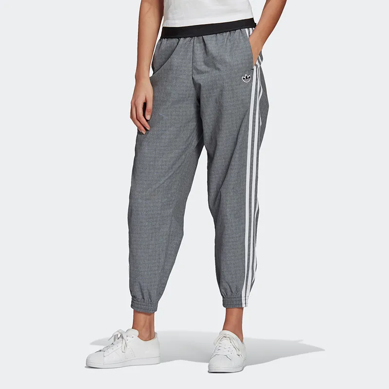 Adidas Originals Knitted Sports Pants Women's Gray-1