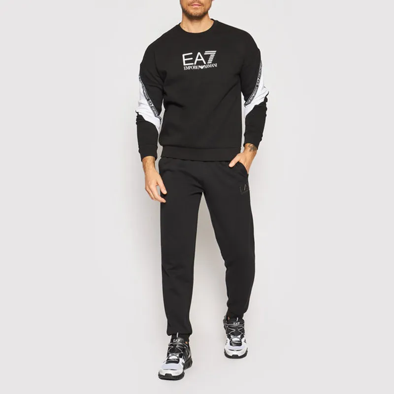 EMPORIO ARMANI EA7 Sweatshirt Men's Black White-3
