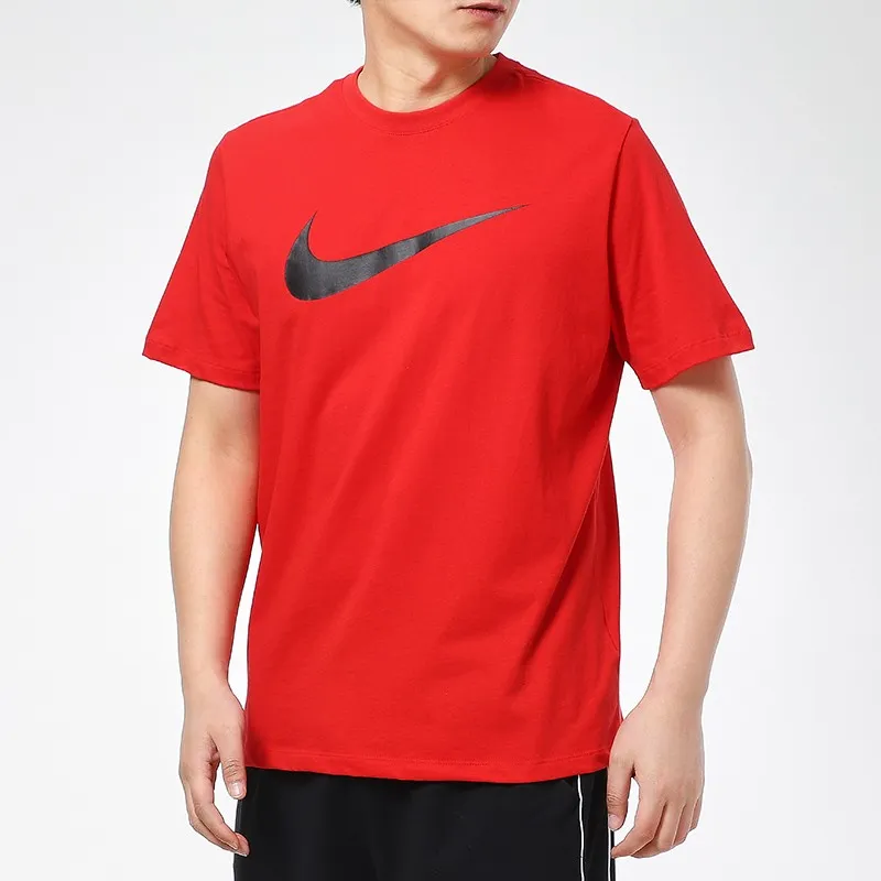 Nike T Shirts Men Red-4