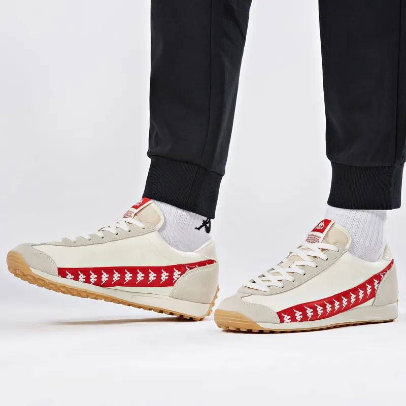 Kappa Coverage Low-Top Training Running Shoes Unisex White Red Khaki Brown-7