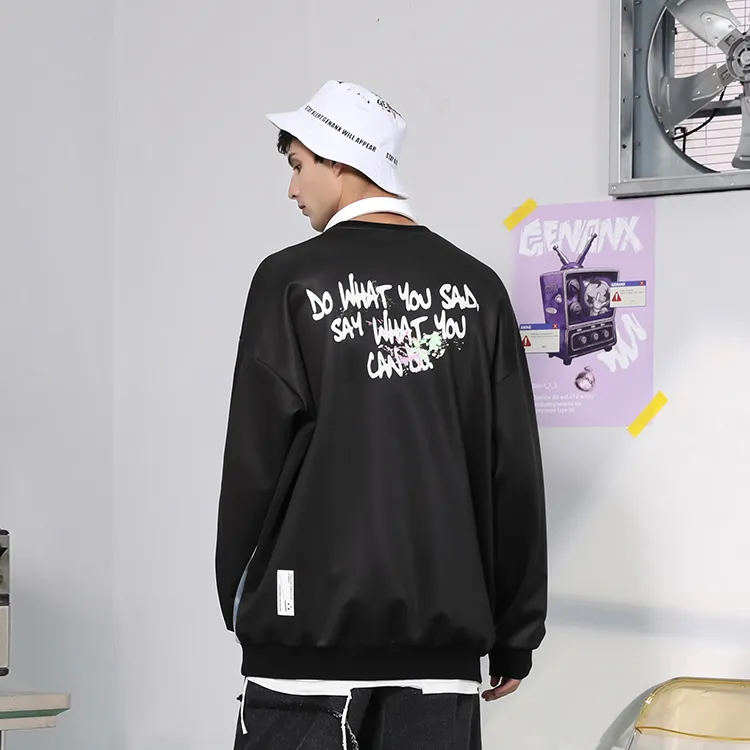 GENANX Crew Neck Loose Fit Sweatshirt Unisex-4