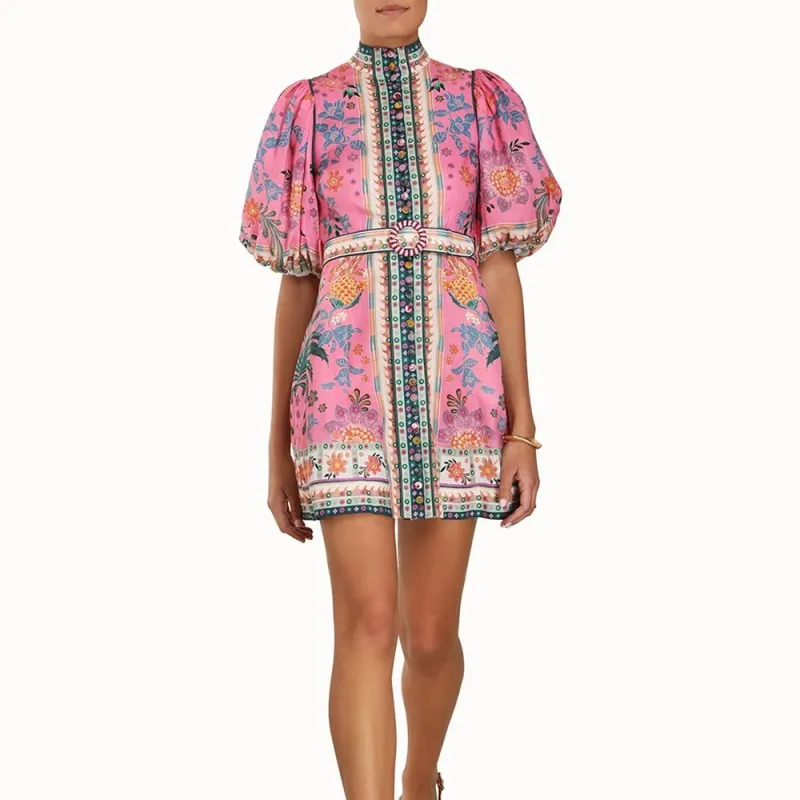 Zimmermann Ginger Buttoned Mini Dress-1