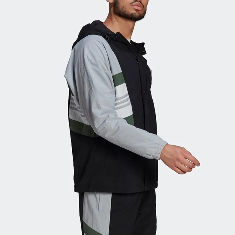Adidas Jackets Men Silver Gray-4