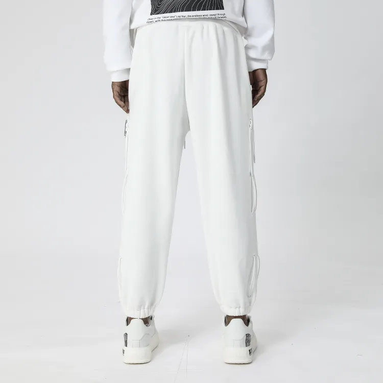NORVINCY Thermal Breathable Elastic Waistband Casual Pants Unisex-3
