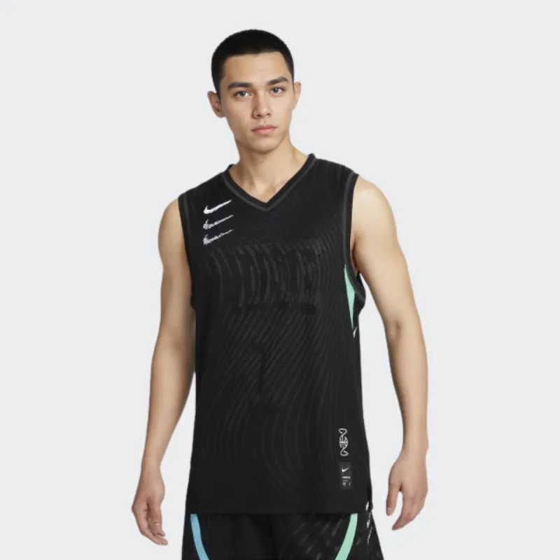 Nike SS23 Resistant High Basketball Series Basketball Jerseys Men Black L POIZON