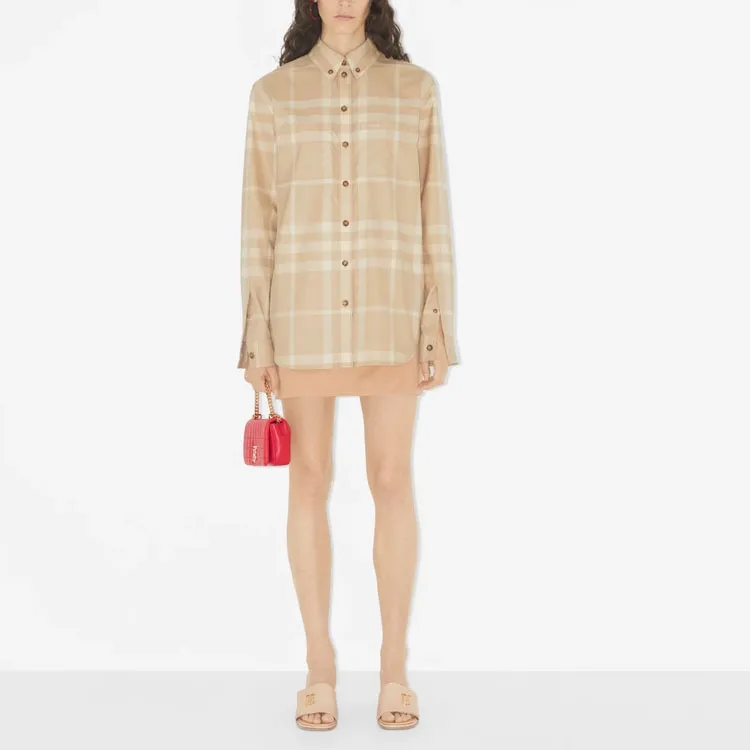 Burberry Button-Up Checked Shirt-1