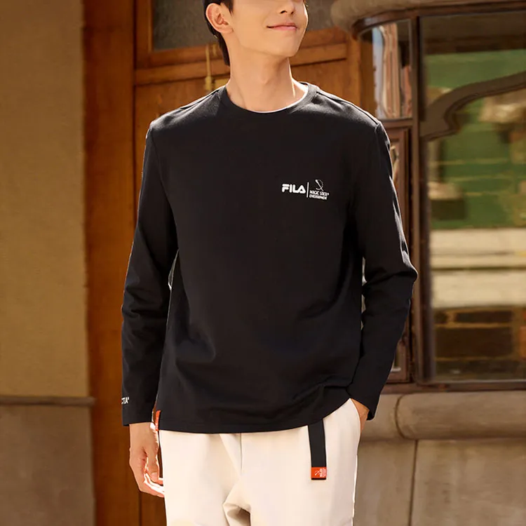 FILA T Shirts Men Jet Black-3