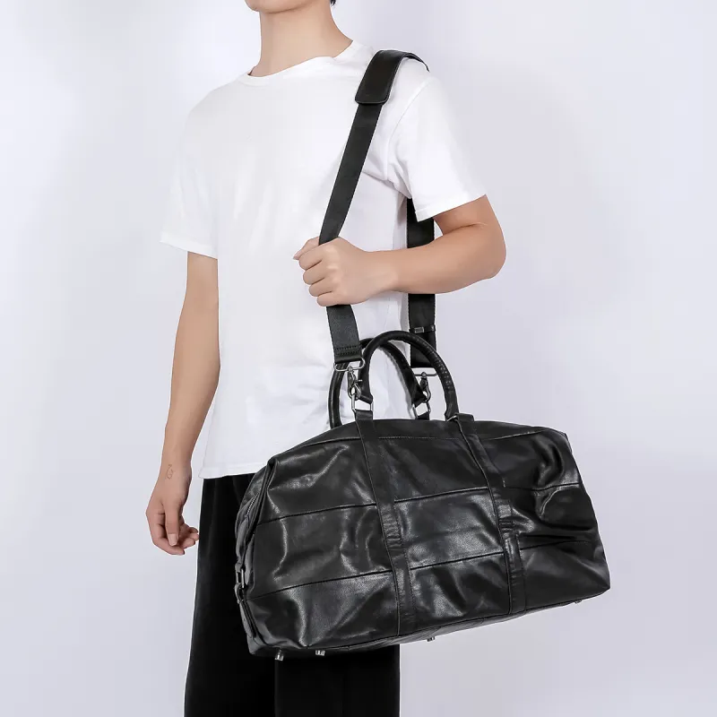 Ace Paul Cow Leather One Shoulder Handbags Regular Unisex Black-6