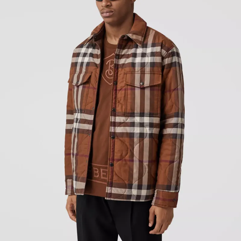 Burberry Reversible Checked Quilted Overshirt-5