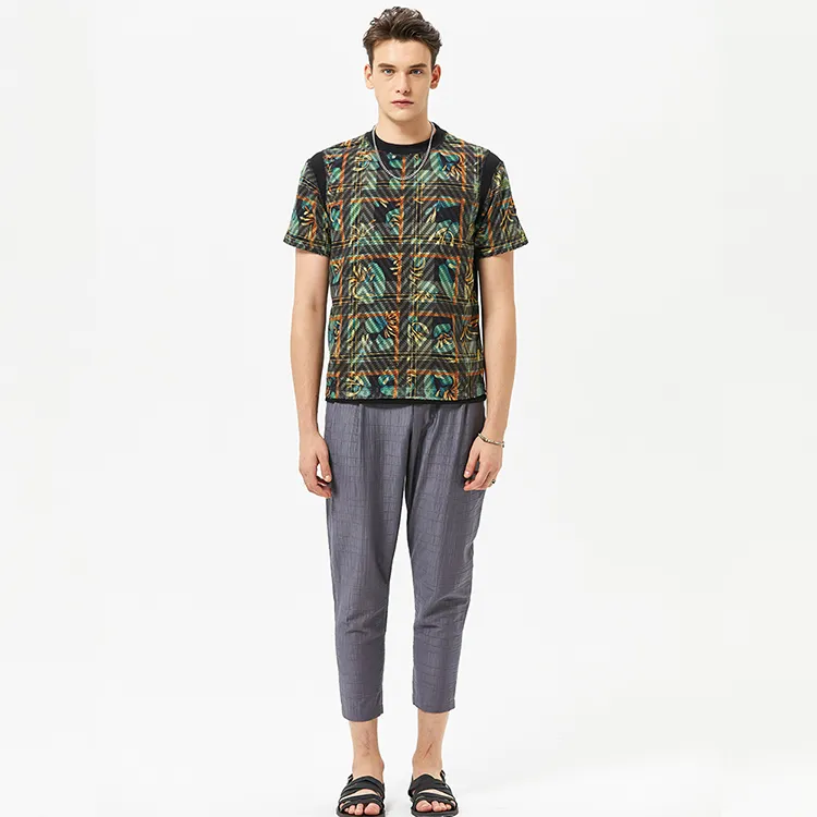 DAVID NAMAN Casual Pants Men's Gray-2