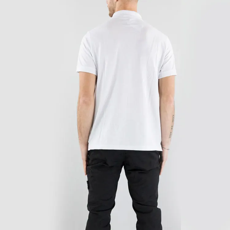 STONE ISLAND Compass Patch Short Sleeved Polo Shirt-3