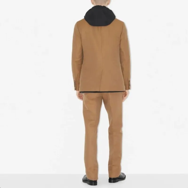 Burberry Suit Trousers Men Camel-2