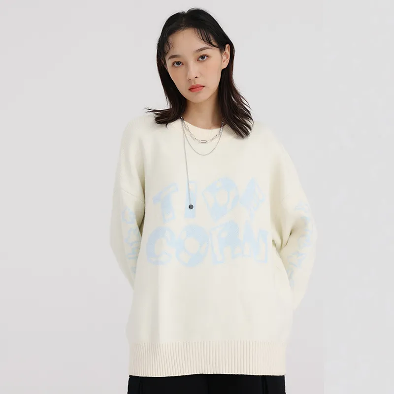 Heartboon Sweaters Unisex White-2