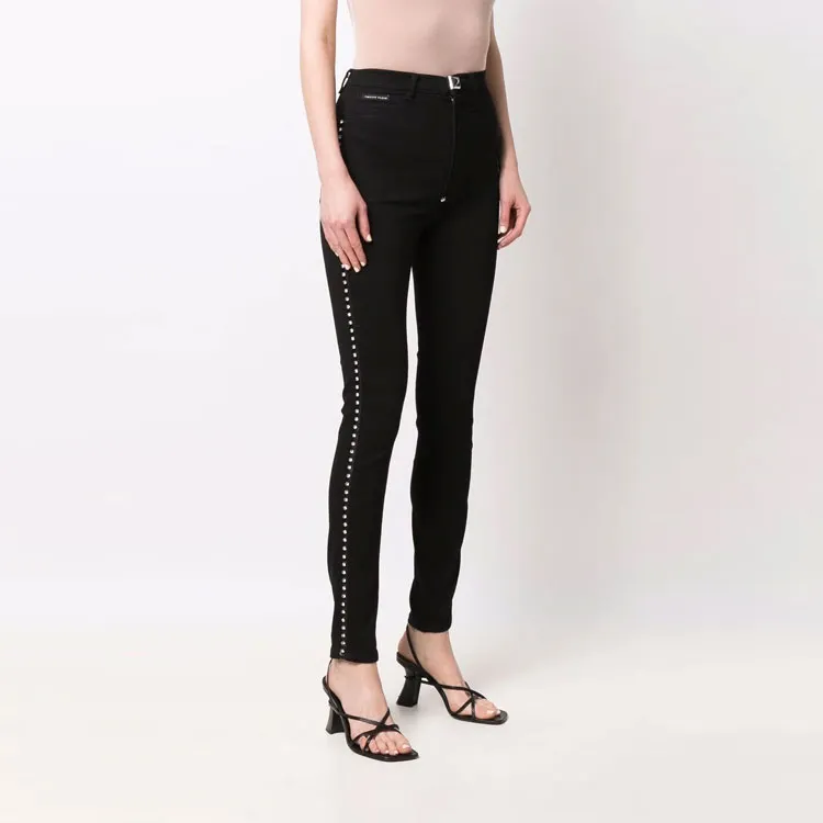PHILIPP PLEIN Crystal Super High waist Skinny Jeans-3