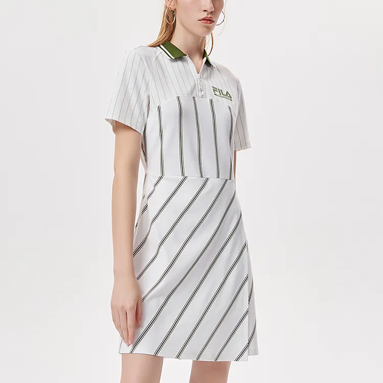 FILA FUSION x White Mountaineering , Short Sleeved Dress Women's Sports White-3