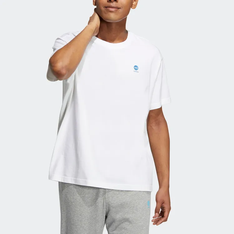 Adidas T Shirts Unisex White-1