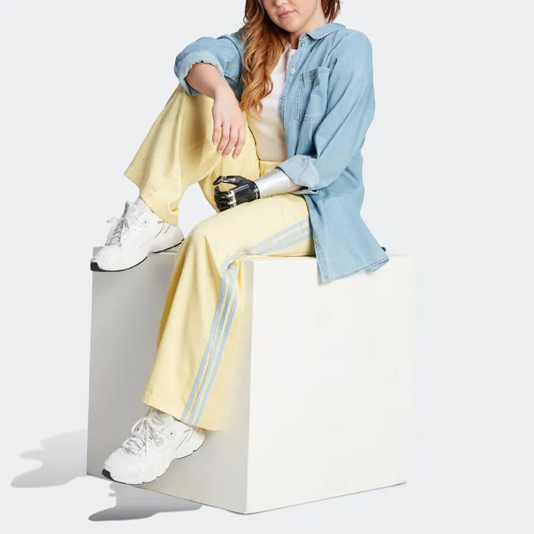 Adidas Originals Island Club Knitted Sweatpants Women's Yellow-3