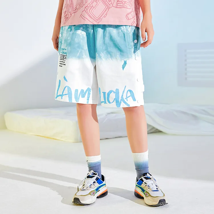 LAMLICKA Loose Fit Shorts Unisex Blue-2