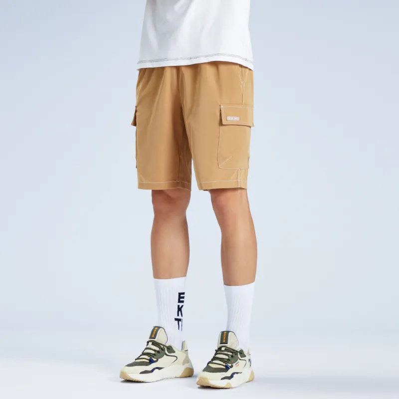 Erke Cargo Shorts Men Chestnut Brown-3