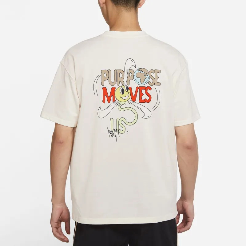 Nike T Shirts Men Ecru-3