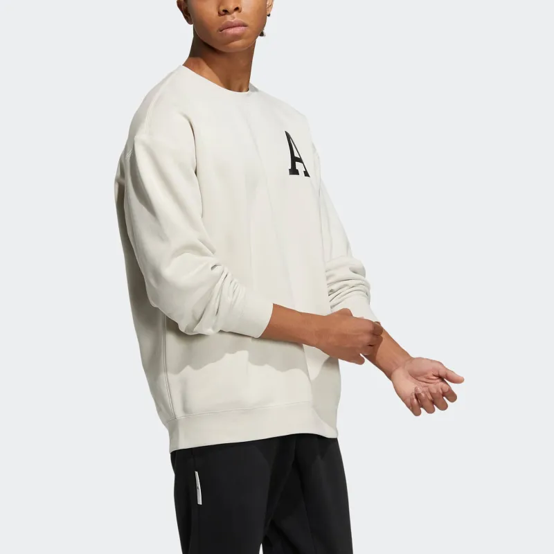 Adidas Sweatshirts Unisex Silver Gray-3