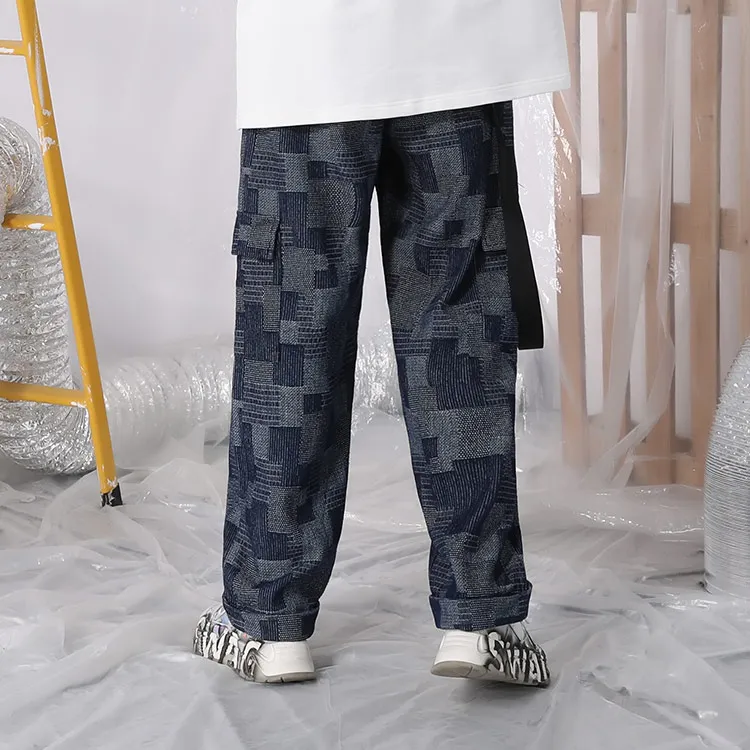 XXGOGO Straight Jeans Unisex Denim Blue-4
