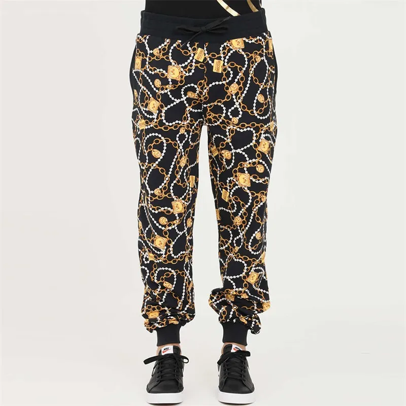 MOSCHINO Knitted Sweatpants Men Black-1